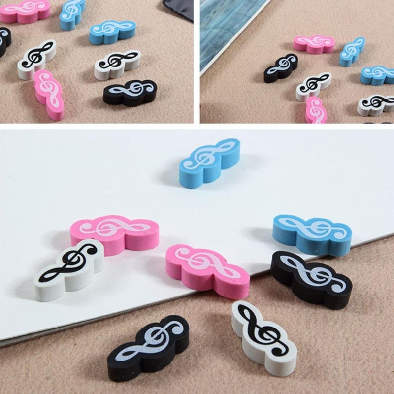 EKIMI Eraser Music Note Style Mini Stationery Eraser