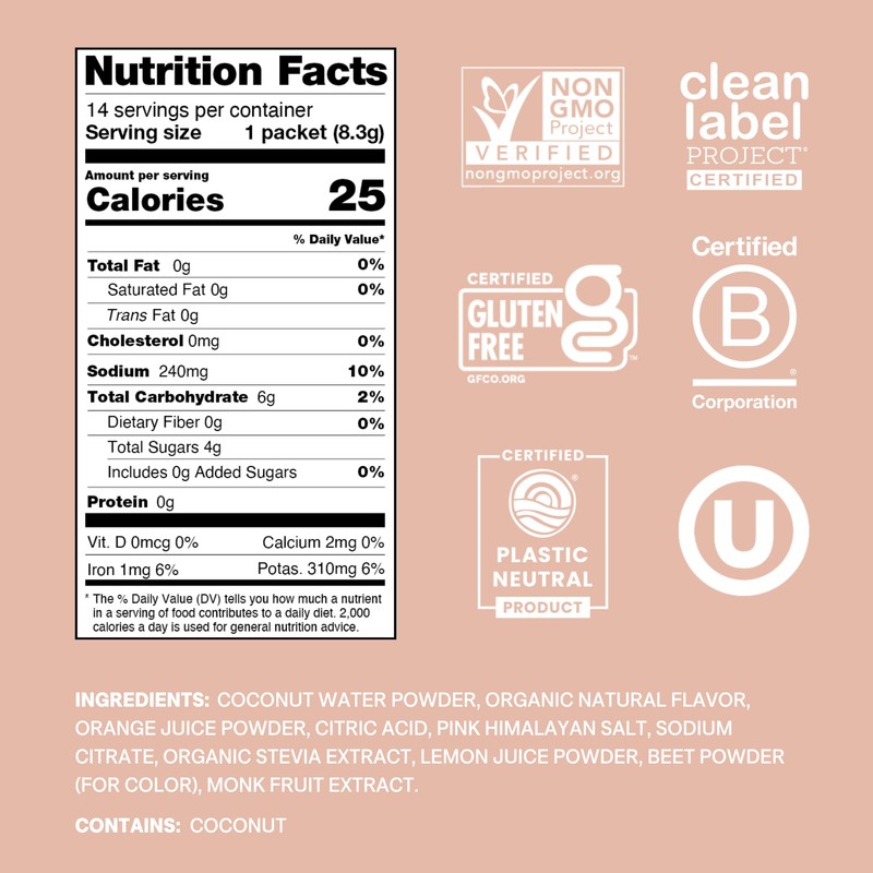 Cure Hydration | Plant-Based Electrolyte Drink Mix | No Added
