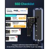 Enhanced USB4 M.2 NVMe PCIe SSD Enclosure - 40Gbps Ultra-Fast