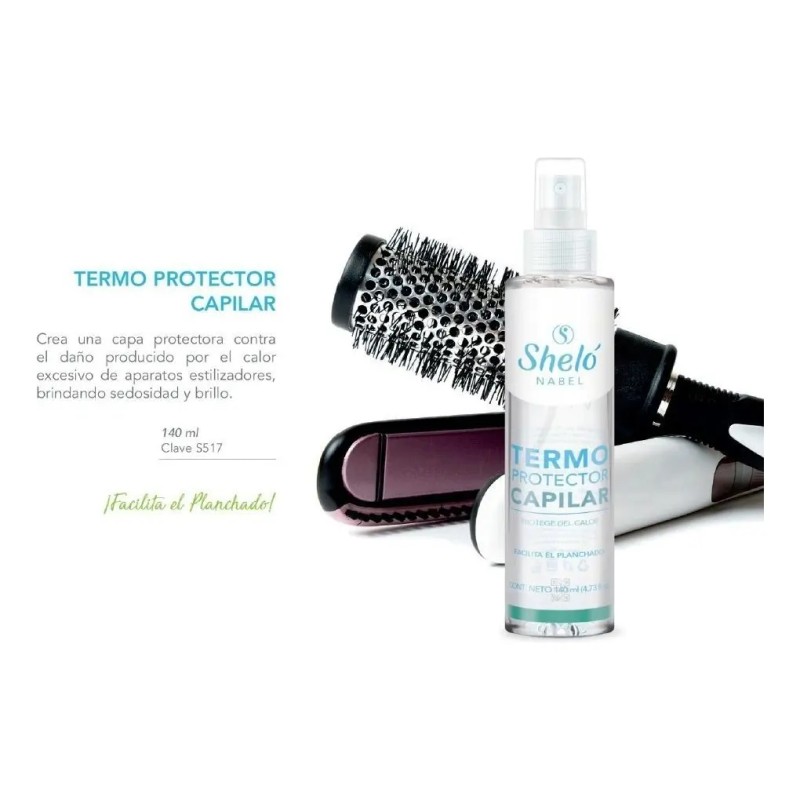 Termo Protector Capilar Sheló Nabel 140ml Protege Calor