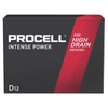 Procell Alkaline Intense Power D, 1.5V Batteries Pack of 12