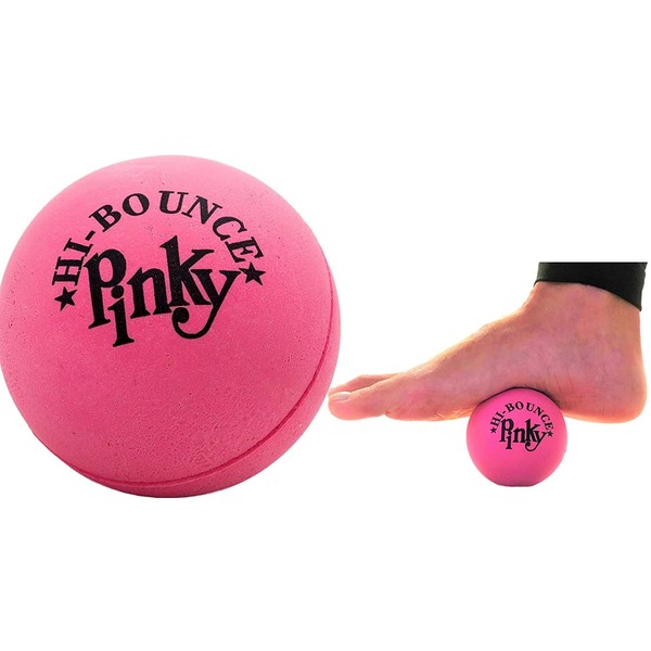 Solid Rubber Pinky Ball Self Massage Ball Hi-Bounce Classic Yoga Pilate Wall. Back Therapy Acupressure for Adults. Super Bouncy for Kids. 976-1B