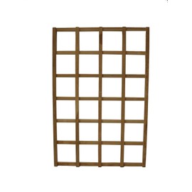 Solid Teak Wood Trellis 24 inches Wide x 36 inches Tall - Fully pre-Assembled - Stainless Steel Hardware