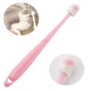 DQITJ 2 Pcs 360-Degree Small Dog and Cat Toothbrush, Bristle