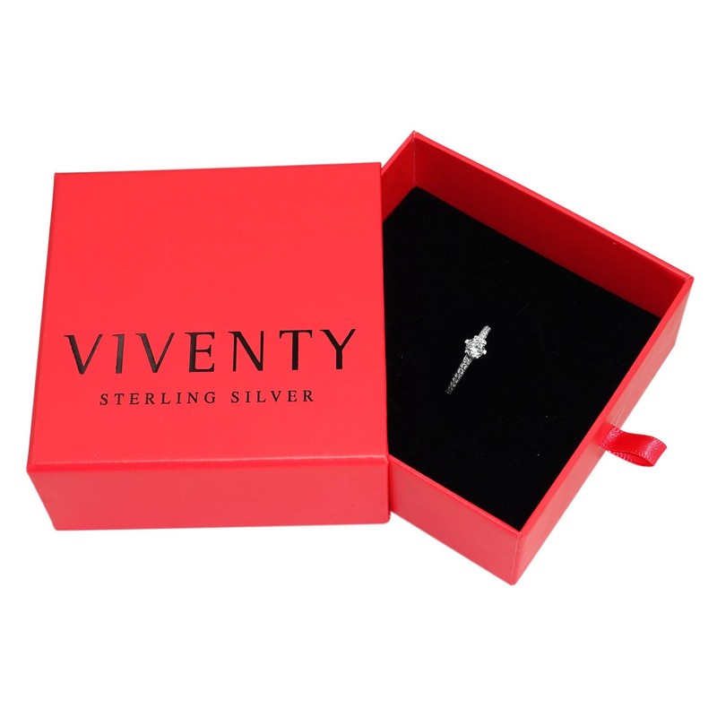 Viventy 775201-54 Women's Ring 925 Sterling Silver Cubic Zirconia Size