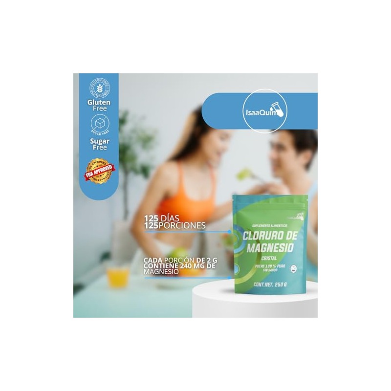 Cloruro de Magnesio Alimenticio 250 Gr – Suplemento Natural de