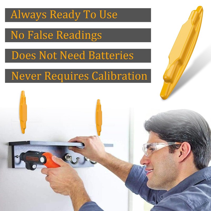 6 PCS Magnetic Stud Finder Easy to Use, Locate Screws,