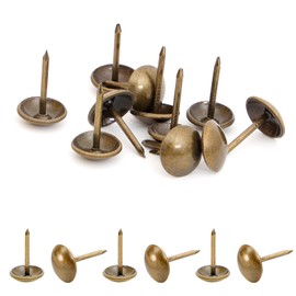 7/16 inch Diameter Upholstery Tacks, Nailhead Decorative Trim for Furniture, Bronze, 100 PCS