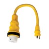Marinco 150SPP Pigtail Adapter, 15A 125V Male To 50A 125/250V