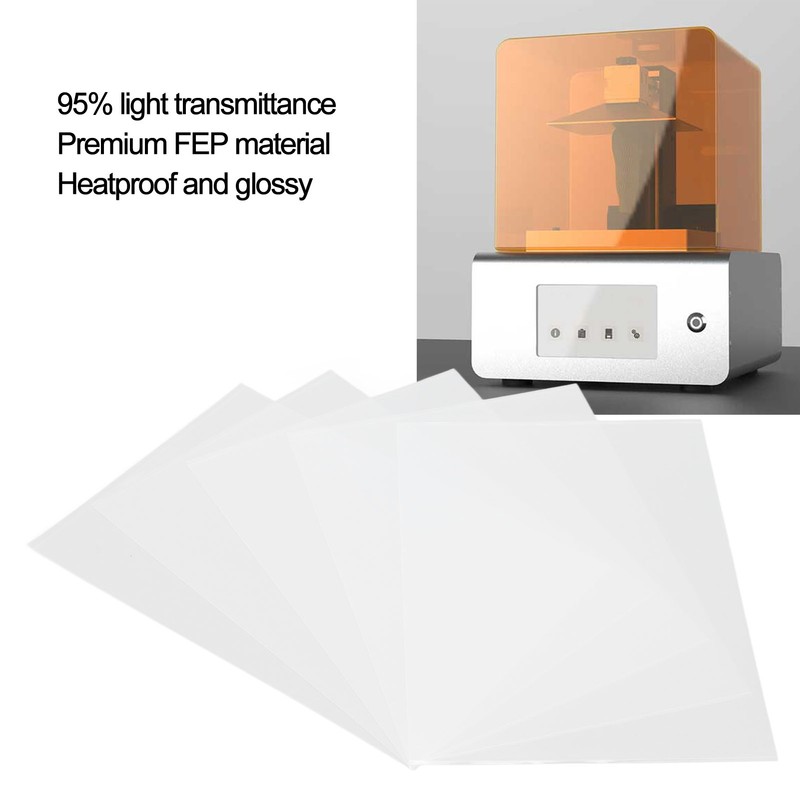 5Pcs FEP Release Film 95 Percentage Light Transmittance Heatproof Glossy