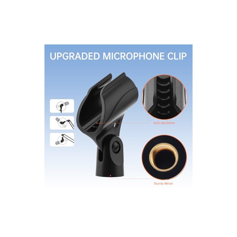 Soporte de micrófono de computadora plegable portátil para micrófono de