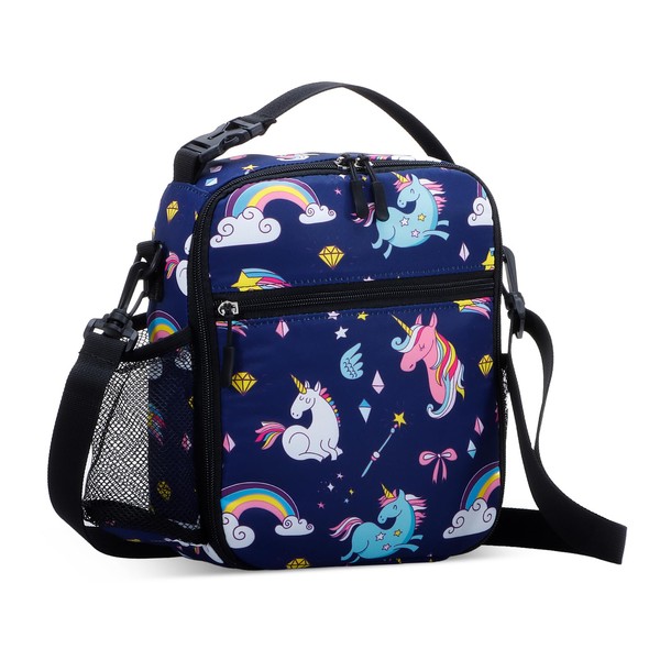 HAWEE Portable Lunch Bag with Adjustable Shoulder Strap Insulated Crossbody