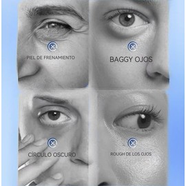 BOSPMLI Crema para los ojos con cafeína 2pcs para combatir el envejecimiento, las ojeras, las bolsas para los ojos, mejorar las arrugas y la tensión facial