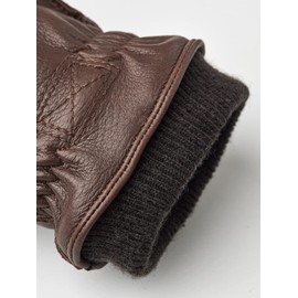 Hestra Men's Olav Deerskin Leather Insulated Gloves for Cold Weather - Chocolate - 7