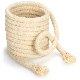 com-four® Wick for oil lamps can be cut to size, replacement wick for garden torch, bamboo torch, lamp wick, oil lamp, torch wick, round, 250 cm x diameter 8 mm (1 piece, 250 cm x 8 mm)