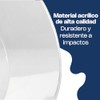 CALEDONIA, Cubierta de Policarbonato, 12 Pulgadas de Diámetro, Transparente, Cubierta