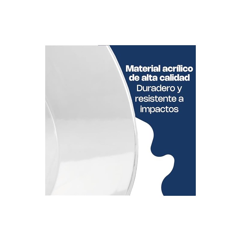 CALEDONIA, Cubierta de Policarbonato, 12 Pulgadas de Diámetro, Transparente, Cubierta