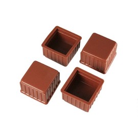 High Logic Leg Cap 1.2 inches (31 mm) Square A-056 Brown