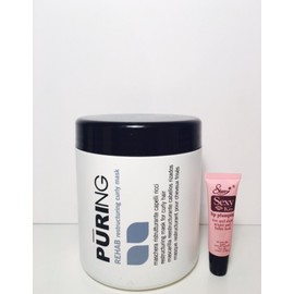 Maxima Hair Technology Mx Puring Rehab Restructuring Curly Mask (For Curly Hair) 1000ml/33.8oz 'Free Starry Kiss Lip Plumping 10 Ml' Jar