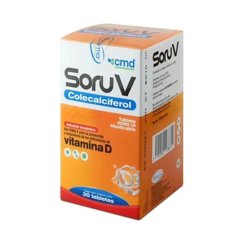 Soru V Colecalciferol C/30 Tabletas 4000 Ui Masticables Cmd