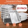 Apprise Deals 10 Large Aluminium Foil Trays Deep (32x26x7 cm)