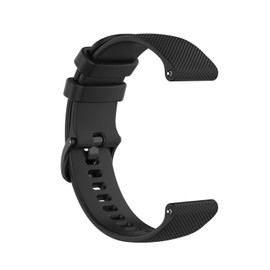 Silicone Wristband Replacement Sports Straps Bracelet Compatible with Garmin Venu, vivomove3, vivomove Luxe, vivomove Style, vivomove HR, vivoactive3 Music,forerunner245music/645music (Black)