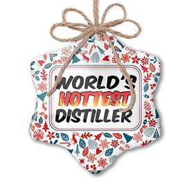 NEONBLOND Christmas Ornament Worlds Hottest Distiller Red White Blue Xmas