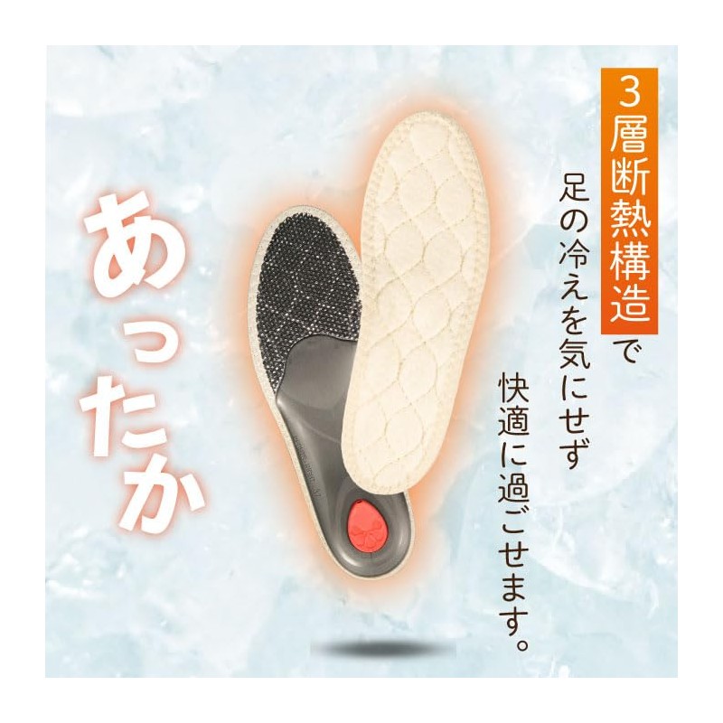 [ペダック] 国内正規品 インソール ビバウィンター 中敷き 衝撃吸収 アーチサポート 革 靴 末端