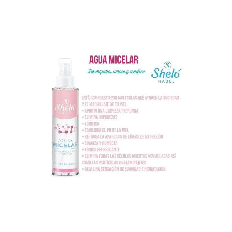 Agua Micelar Desmaquilla Tonico Facial Limpiador Con Pepino