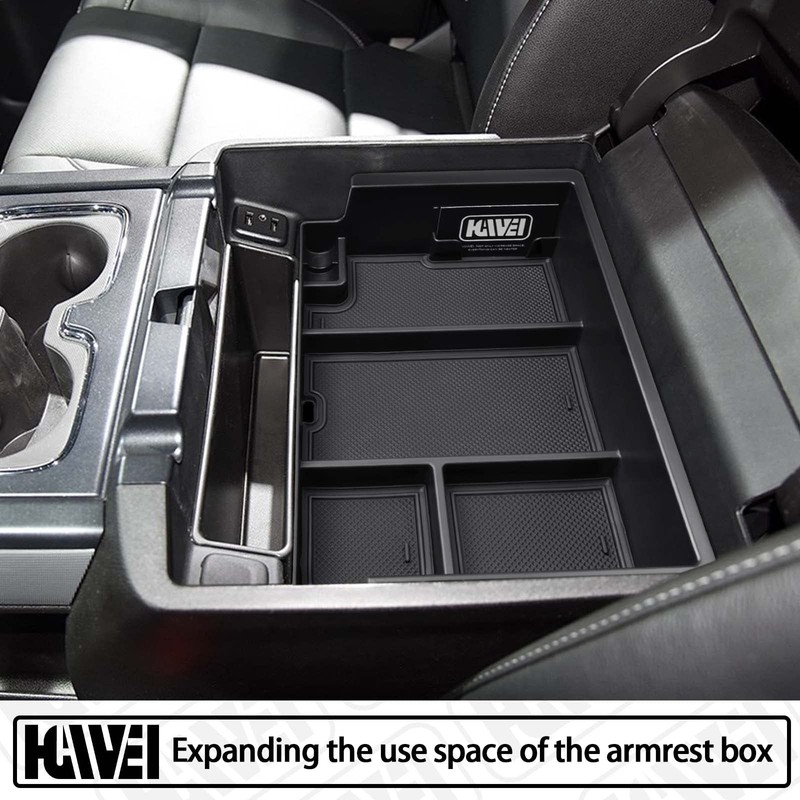 HGWEI Center Console Organizer Tray Compatible with Chevy Silverado/GMC Sierra