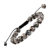 MASSIVE BEADS 8mm Natural Larvikite Labradorite Black Labradorite Braided Macrame