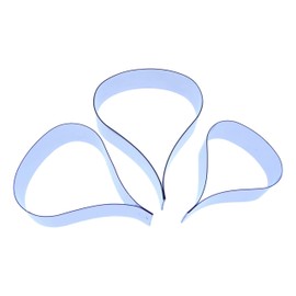 Lisianthus Petal Cutter Set - Set of 3 Cutters - Stainless Steel - Sugarcraft Cutters
