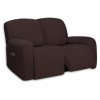PureFit Super Stretch Loveseat Recliner Sofa Couch Cover with Pocket