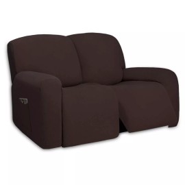 PureFit Super Stretch Loveseat Recliner Sofa Couch Cover with Pocket 2 Seats ...