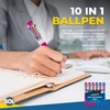 6pk SOL 10 in 1 Multi Coloured Pens All In