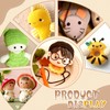 TOAOB 736pcs Sew in Eyes Doll Eyeballs 3mm to 12mm