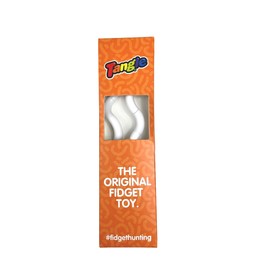 Tangle Jr. Solid White - Genuine Fidget - Fidget Toy for Kids and Adults