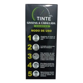 Shampoo Tinte Ginsen & Caballada Acelerador Color Castaño