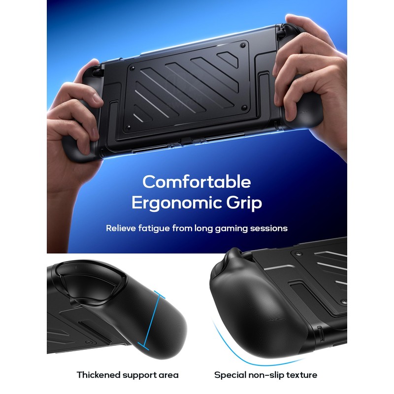 JSAUX Protective Case for Switch 2, Split Grip Case with