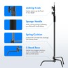 EMART Photography C Stand with Boom Arm, Black 10.8ft/330cm Adjustable