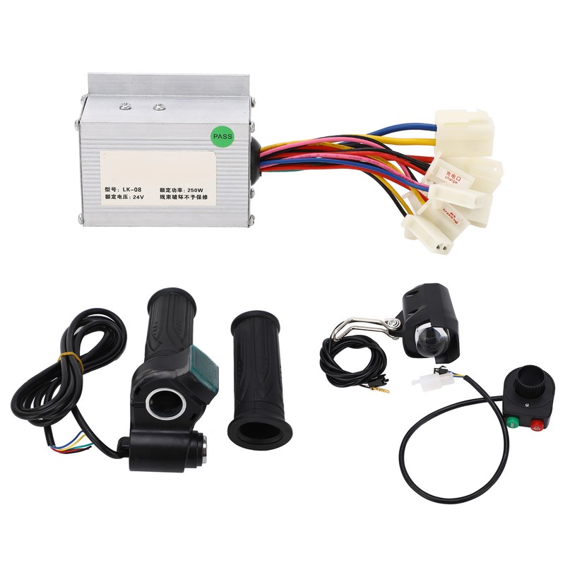24V 250W Brushed Motor Speed Controller Headlight Throttle Grip with