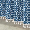 MitoVilla Blue Boho Shower Curtains for Modern Farmhouse Bathroom Decor,