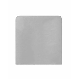 Anzona Grey Chair Back Covers for Dining Room, Farmhouse Solid Grey Color Linen Polyester Back Chair Protector, Rustic Modern Art 8 Pcs Scratchproof Chair Back Cover for Party, 20 x 19 Inches