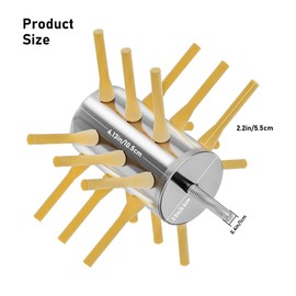 YardYield Chicken Plucker Drill Attachments 18 Fingers Chicken Feather Plucker Machine Stainless Steel Drill Chicken Plucker for Small Chicken Quail Pigeon