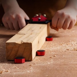 Pack of 8 Aluminium Alloy Bench Hooks 19 mm Bench Dog Clamp Workbench Positioning Planer Plug Bench Clamp for 20 mm Dog Hole