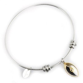 Evil Eye Jewelry | Evil Eye 100% Stainless Steel Gold and Silver Colored with Evil Eye Charms on an Evil Eye Pendant Great Protection Necklace or Protection from Evil Trendy Jewelry for Women, Zinc Alloy, no gemstone,