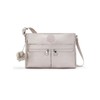 Kipling New Angie Small Crossbody, Metallic Glow (Silver)