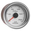 GlowShift 200 PSI Mechanical Air Pressure Gauge - White Dial