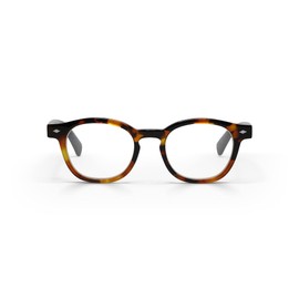 eyebobs Bitty Witty Unisex Premium Readers, Tortoise Front with Black Temples, 1.50 Magnification