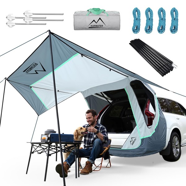 M KARMATER SUV Tailgate Tent with Three Sides Awning Shade